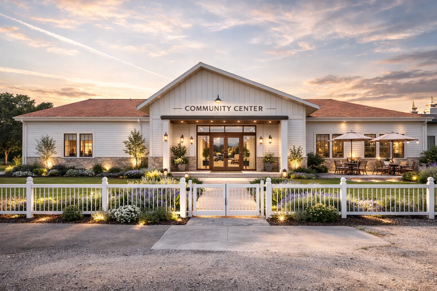 AI rendering of future community center